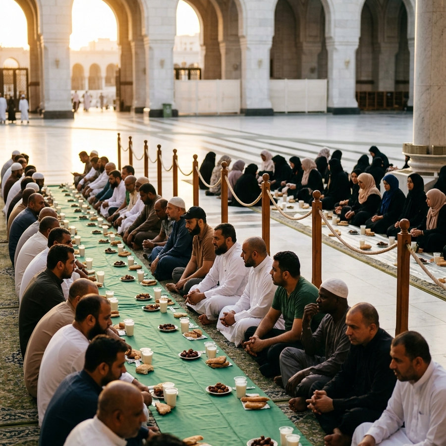 Feed the Fasting Inside Haramain Shareefain