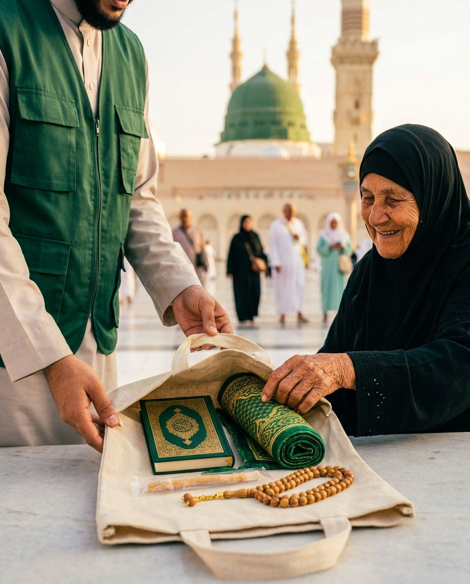 Distribute a Faith Pack in Makkah & Madinah