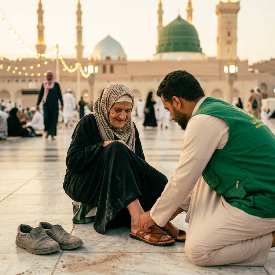 Gift Shoes to Pilgrims