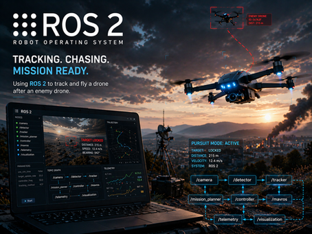 Using Robot Operating System (ROS 2) in anti-drone, dual-use applications