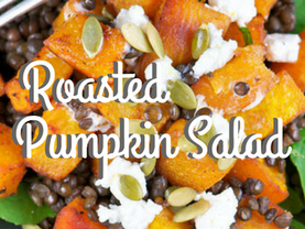 Roasted Pumpkin Salad With Lentils and Goat Cheese