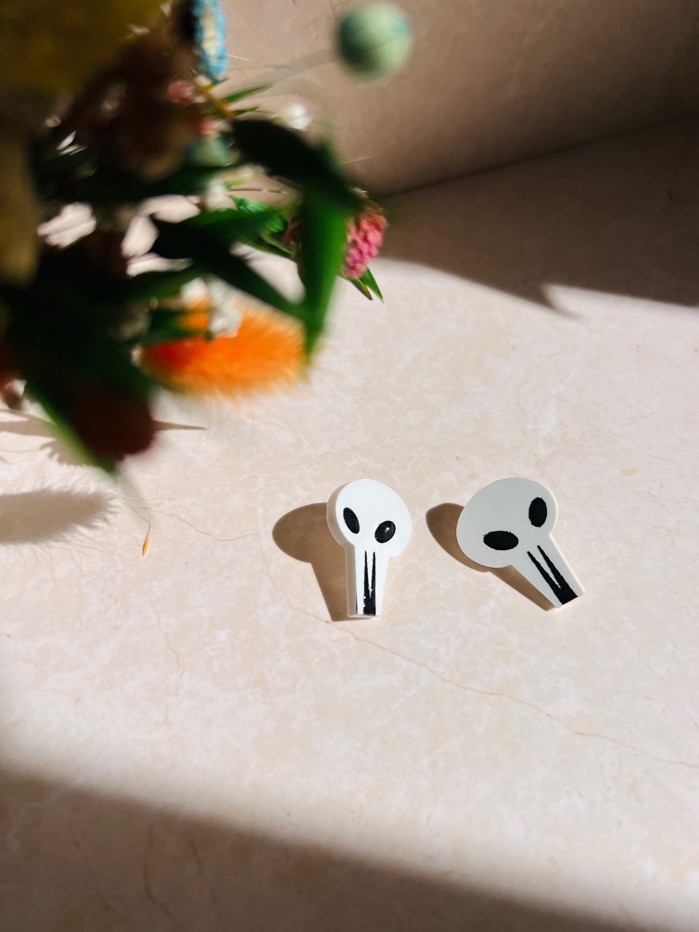 Pendientes Hazbin Hotel Velvette calavera