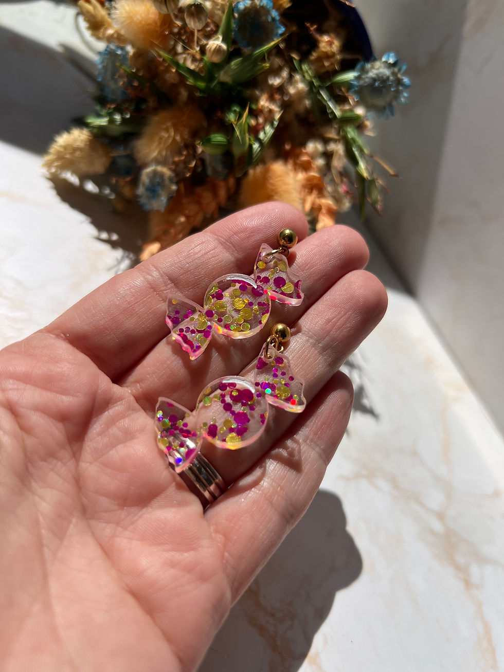 Miniatura: Pendientes caramelo