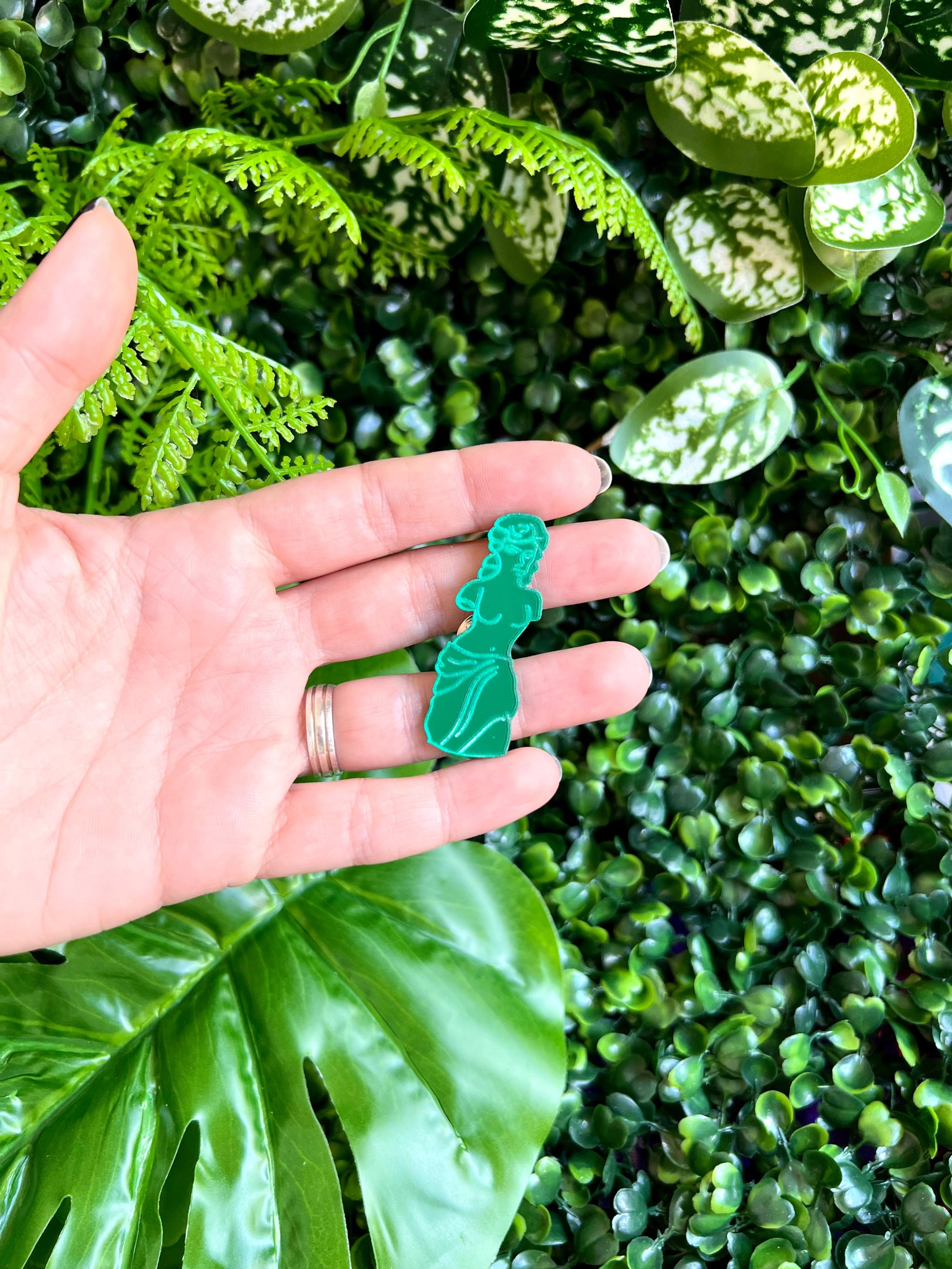 in Venus gominola de metacrilato verde espejo inspirado en Los Simpson