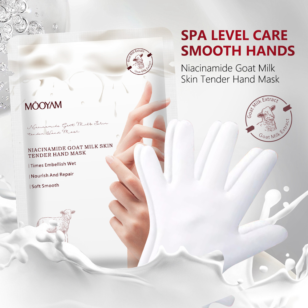 Goat Milk Essence Hand Mask for deep nourishment and softness.
