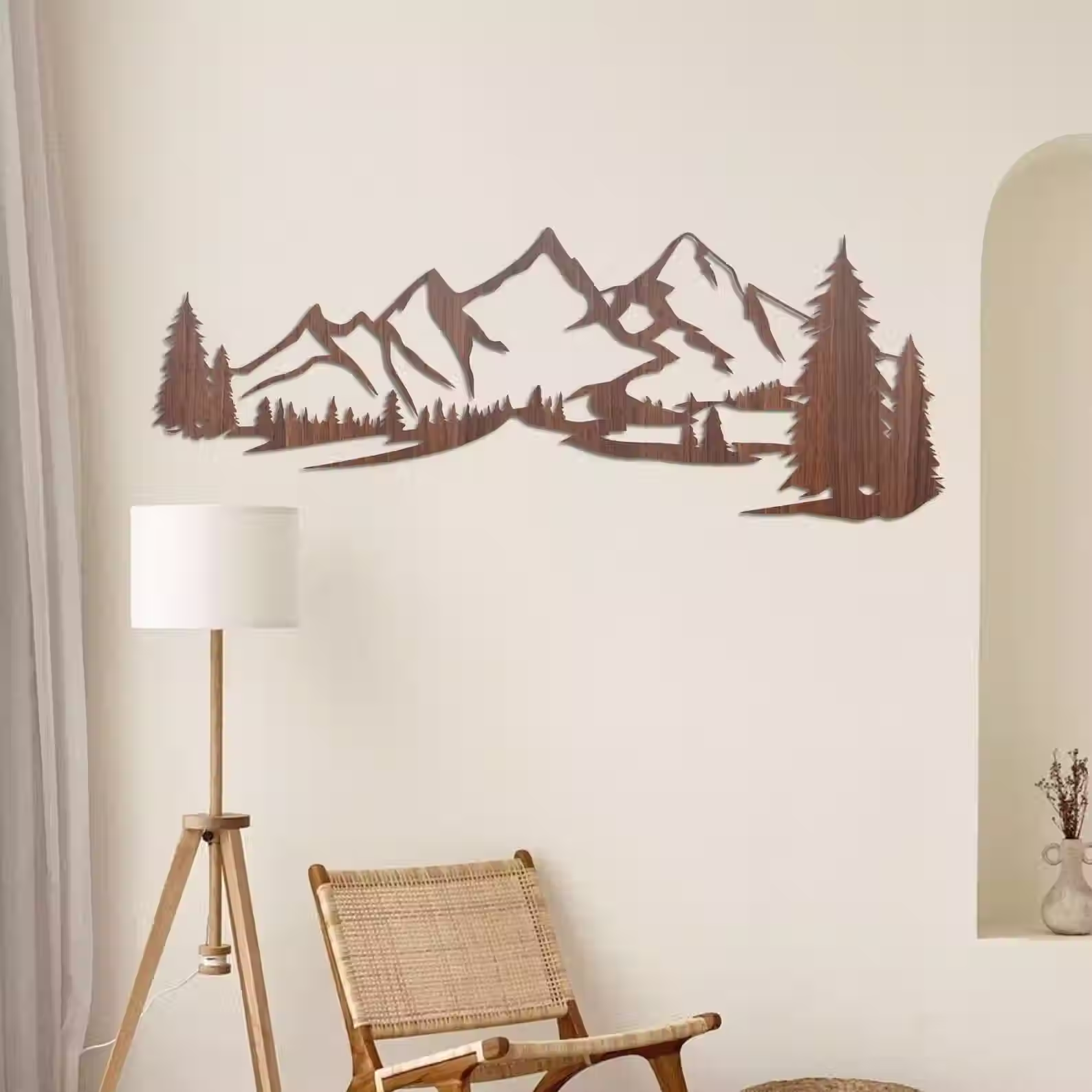 Wooden World Map Wall Décor