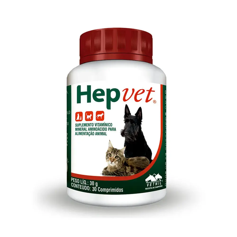Hepvet Suplemento para o Metabolismo * 30 Comprimidos