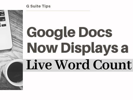 Google Docs Now Displays a Live Word Count