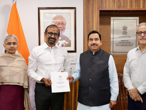 T.N. food Minister Venkataramanan meets Union Food Minister Pralhad Joshi