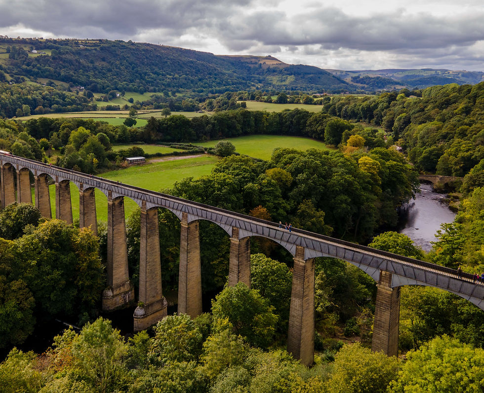 Pontcysyllte Aqueduct high shot