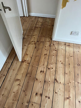 refinished wooden flooring after restoration