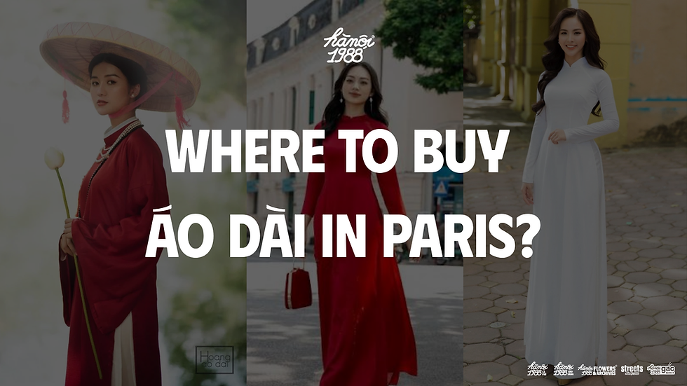 4 Places to Buy Ao Dai Vietnam in Paris