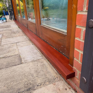 Patio door sill installation