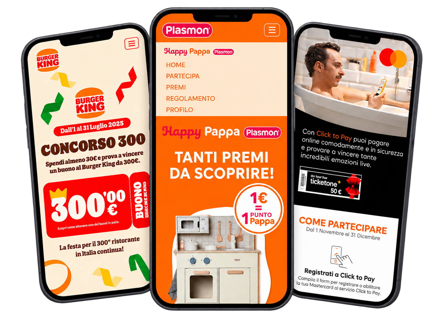 Esperienze branded Burger King, Plasmon e Mastercard powered by Atlas