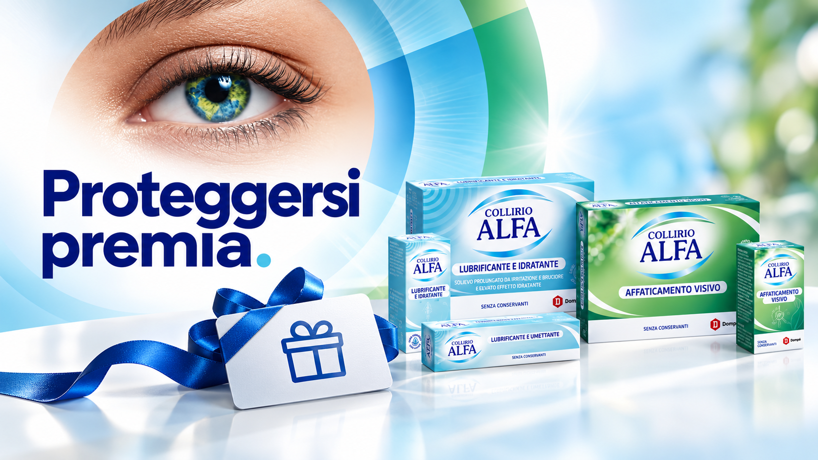 Collirio Alfa: creatività Proteggersi premia