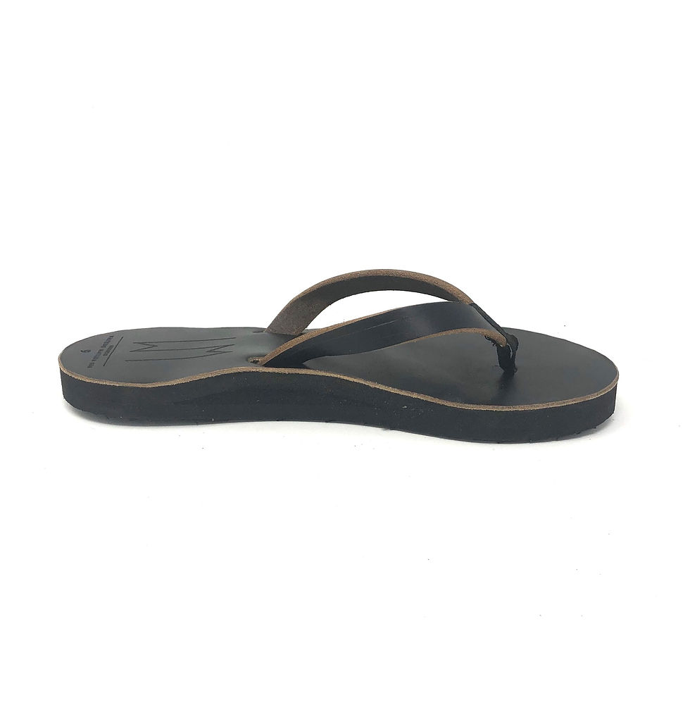 Thumbnail: JORDANN - BLACK WOMENS LEATHER SANDALS