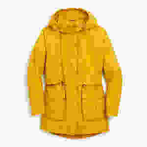 J.Crew Perfect Rain Jacket in Rich Gold