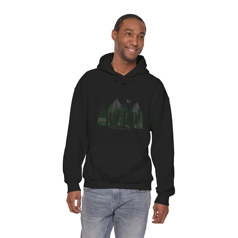 Thumbnail: Hooded Sweatshirt "Wild" (men's hoodie)
