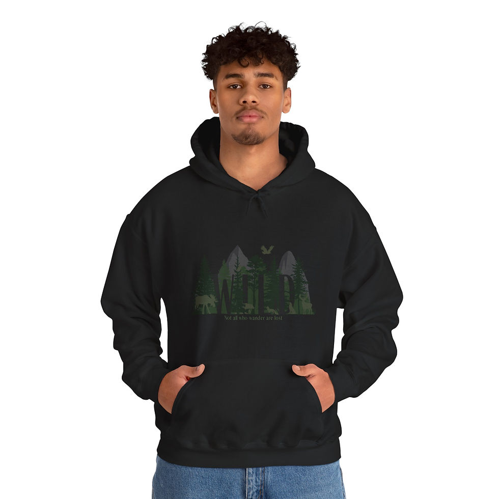 Thumbnail: Hooded Sweatshirt "Wild" (men's hoodie)