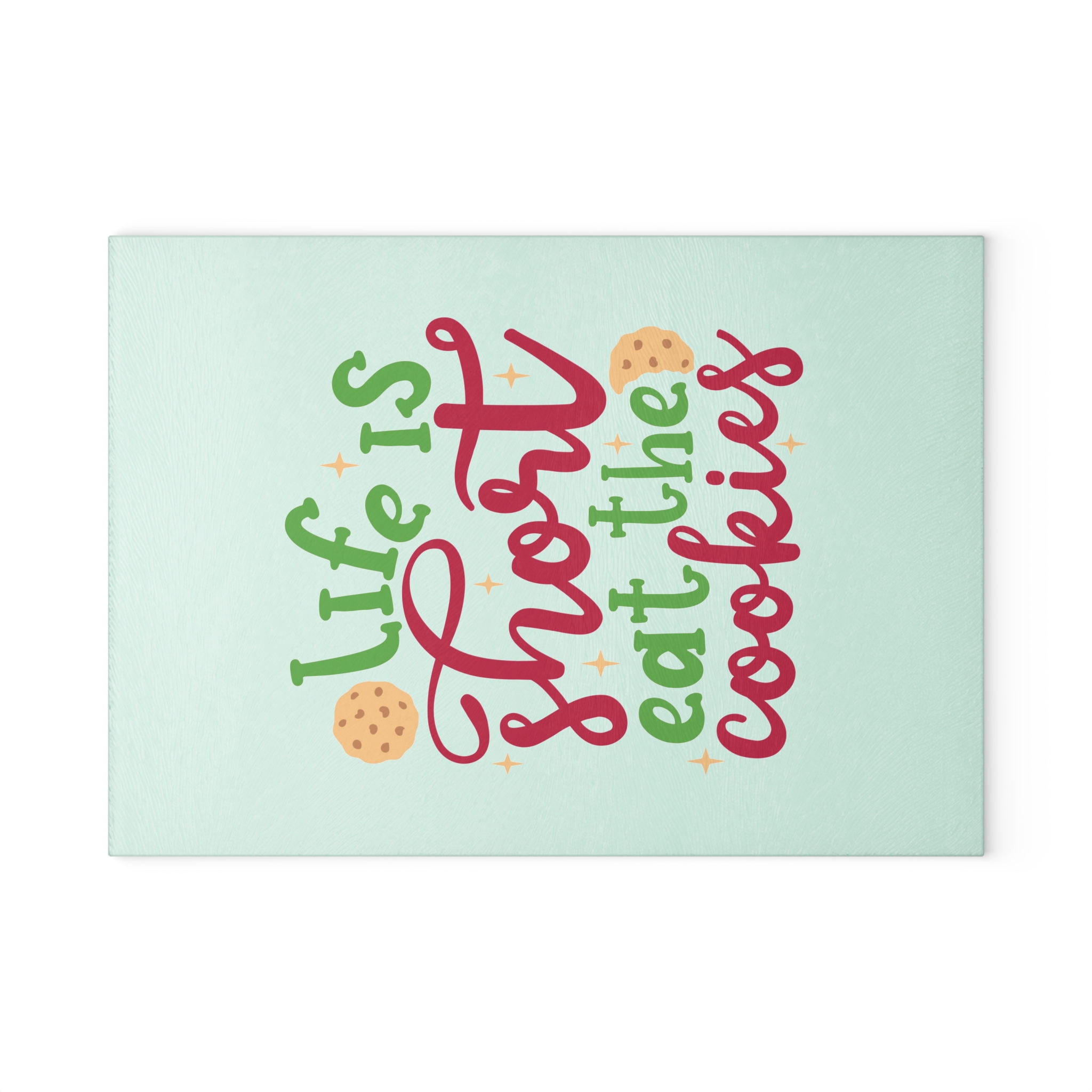 Cookie Themed Glass Cutting Board