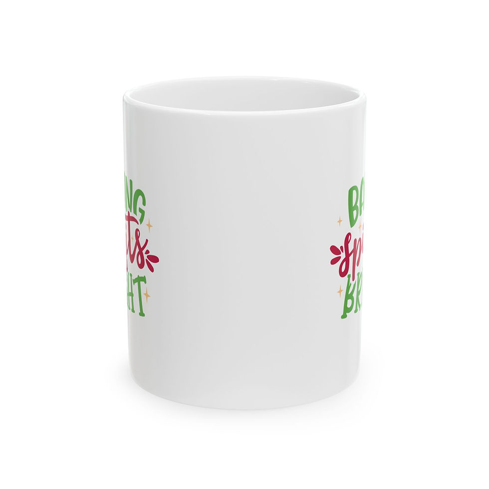 Thumbnail: Christmas Ceramic Mug 11oz - Baking Spirits Bright