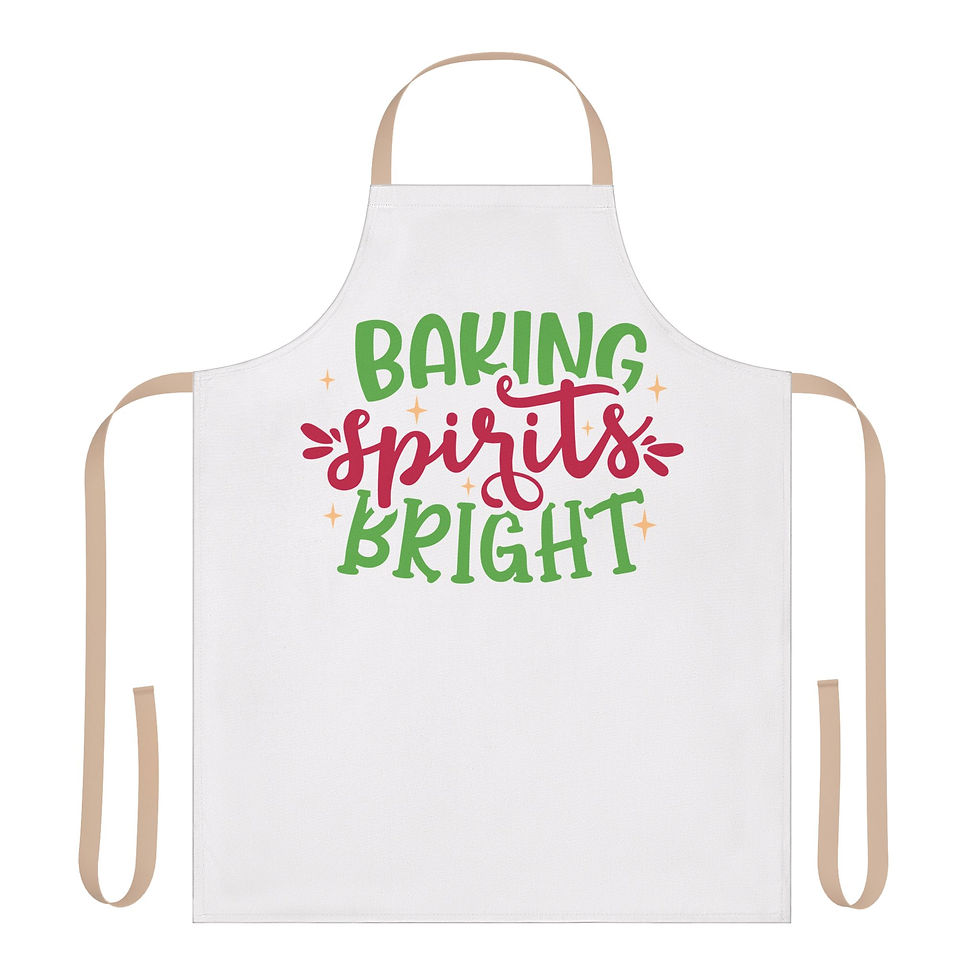 Thumbnail: Apron Christmas Design - Baking Spirits Bright