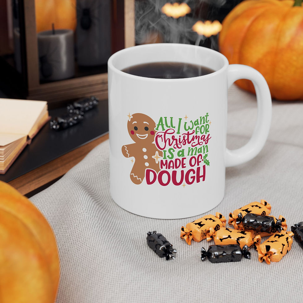 Thumbnail: Christmas Ceramic Mug 11oz - All I want for Christmas