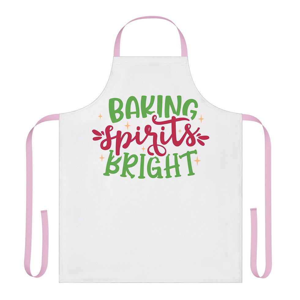 Thumbnail: Apron Christmas Design - Baking Spirits Bright
