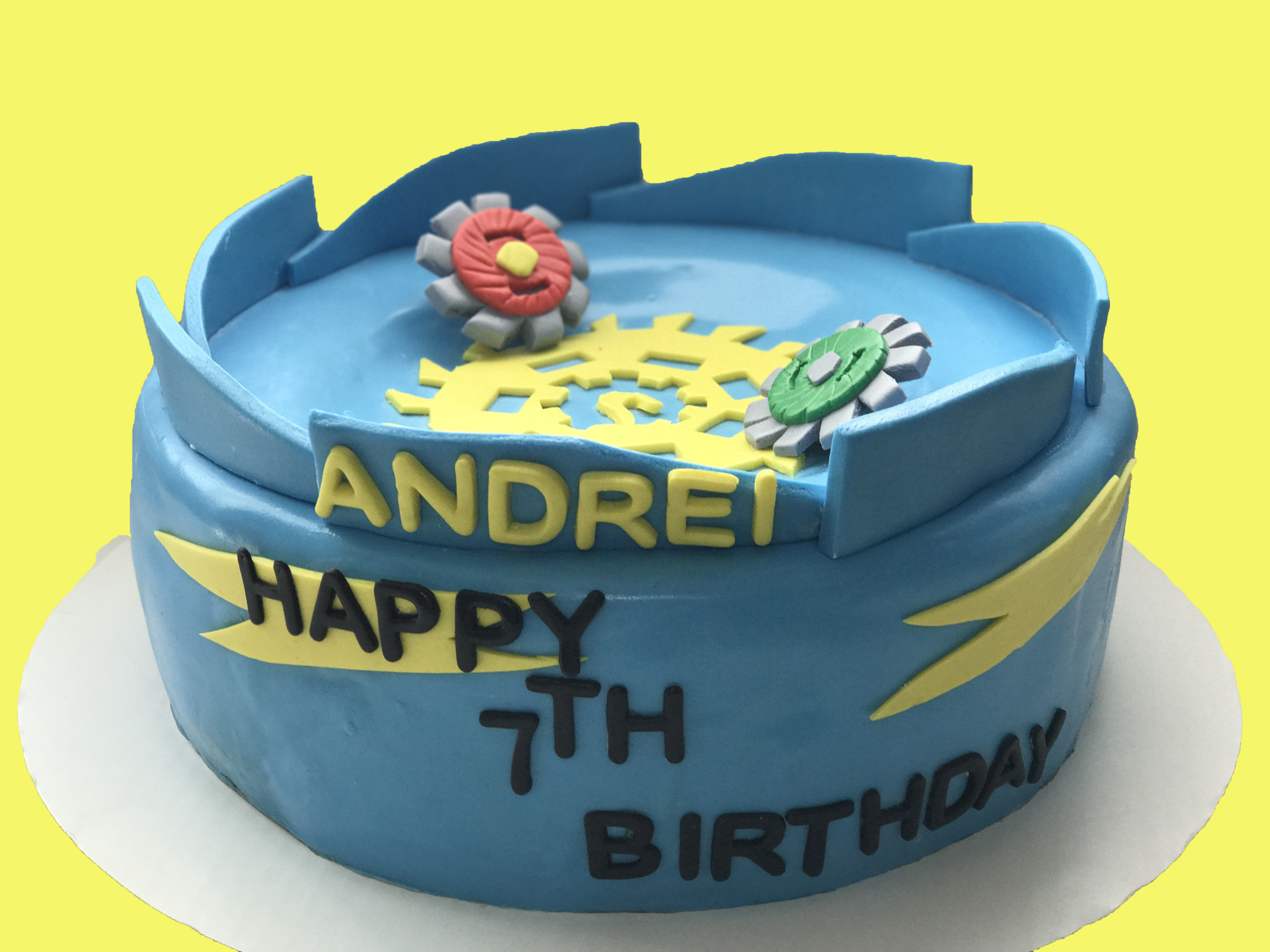 Fidget spinner cake