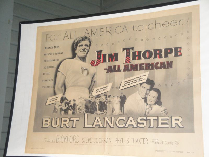 A poster for the Jim Thorpe biopic