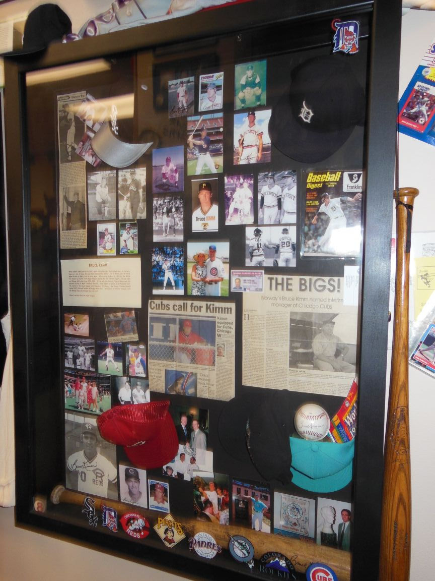 Display dedicated to Major Leaguer Bruce Kimm