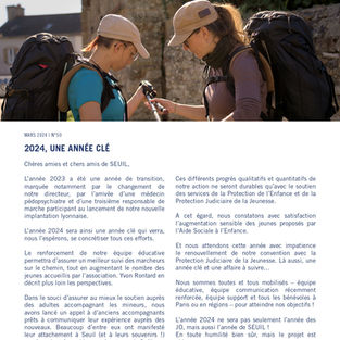 Nouvelles de SEUIL n°50 - 2024, une année clé