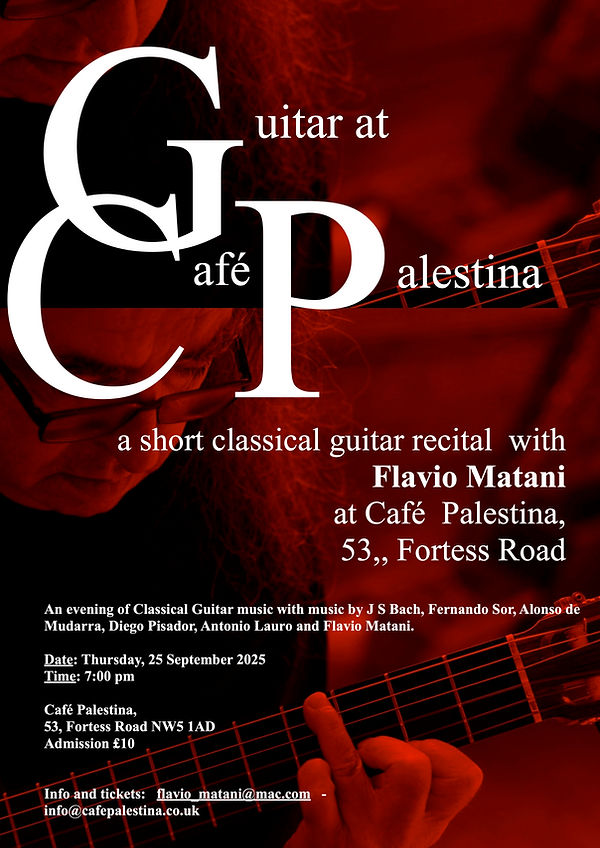 Guitar recital 25/09/25 flyer