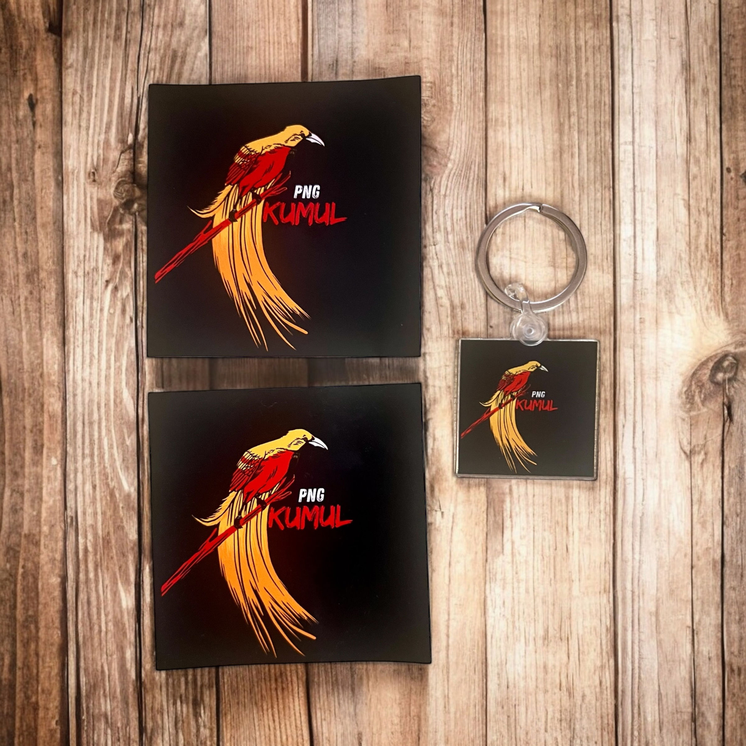 2 x Kumul Fridge Magnets & Keychain