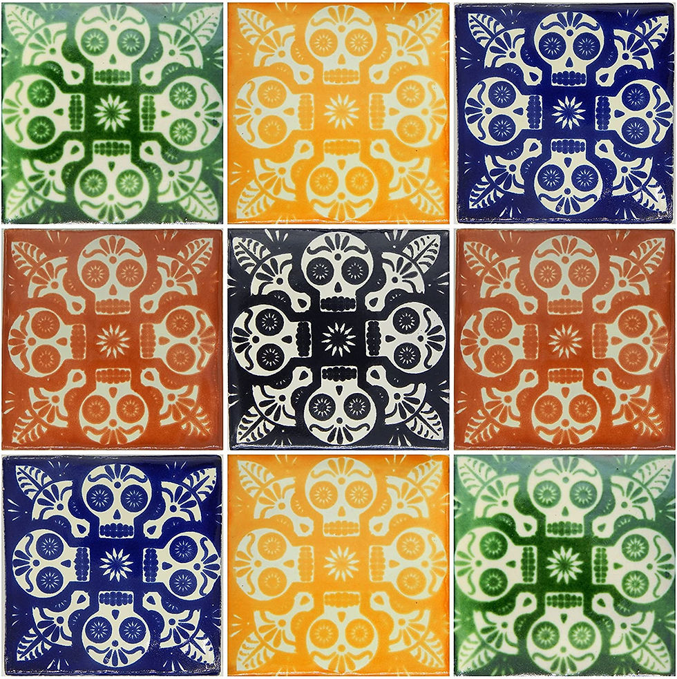piso de calaveras, piso de pasta de calaveras, piso de pasta, mosaico de calaveras, mosaico de pasta calaveras, piso de pasta, mosaico de pasta, piso colonial, mosaico colonial