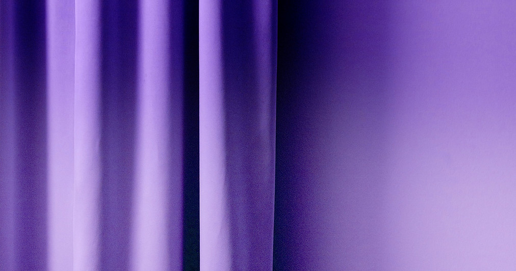 a purple stage curtain contains the words, Blog Coming Soon