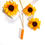 Thumbnail: Sunflower gold chain necklace