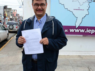 Entrega Manuel Paz entrega en el iepct carta de intención sobre el proceso de candidaturas no avala
