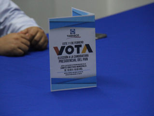 LISTO PAN TABASCO PARA CONTIENDA INTERNA
De manera democrática elegiremos a quien nos representar