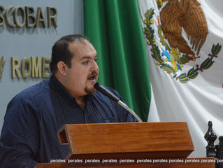 LEANDRO DE LA O
En tribuna, el diputado local de Morena, Exequias Braulio Castillo Escalante pidió