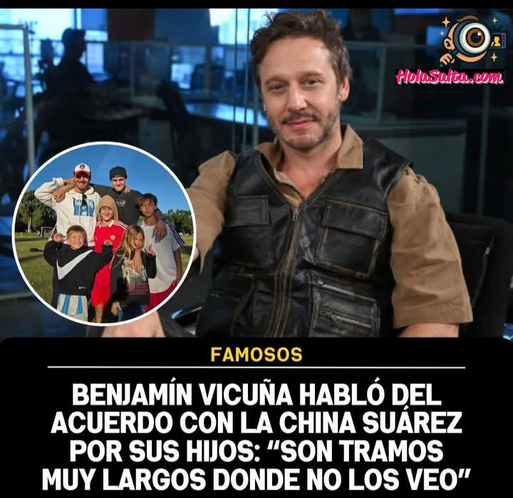 Benjamín Vicuña y la distancia con sus hijos:" Son tramos muy largos donde no los veo"