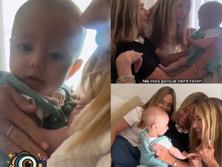 Las trillizas de Oro recibieron a su nieto Otto con risas, mimos y el mismo cuento de siempre