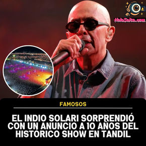 El Indio Solari sorprendió con un anuncio a 10 años del histórico show en Tandil
