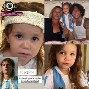 Melody Luz mostró el increíble parecido entre su hija Venezia y Claudio Caniggia