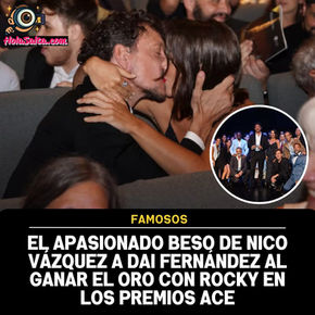 Nico Vázquez y su beso tras ganar el Oro:" Una noche inolvidable"