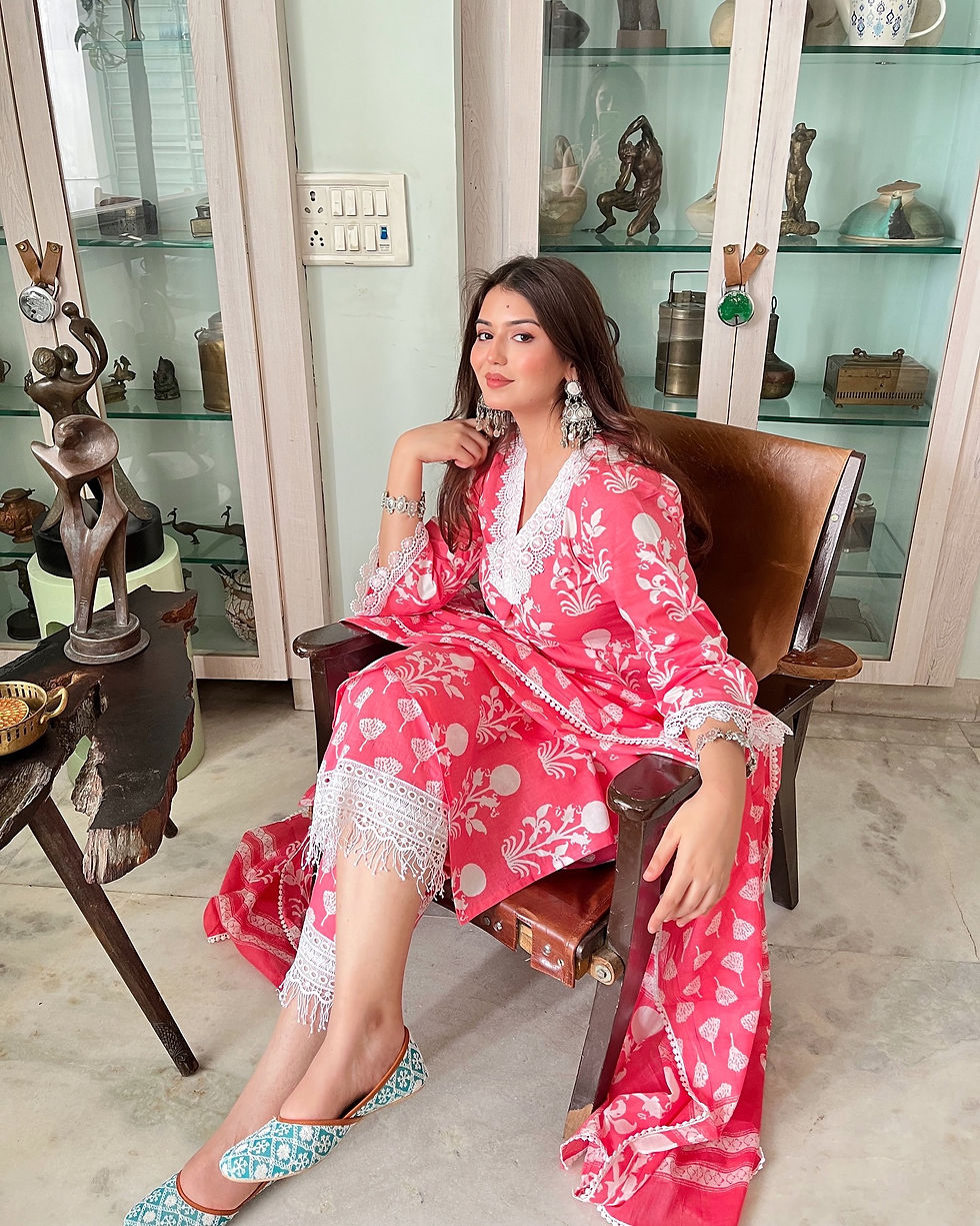 Thumbnail: Mughal Set- Berry Pink