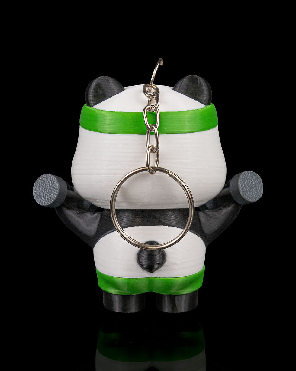 Thumbnail: Workout Panda Keychain