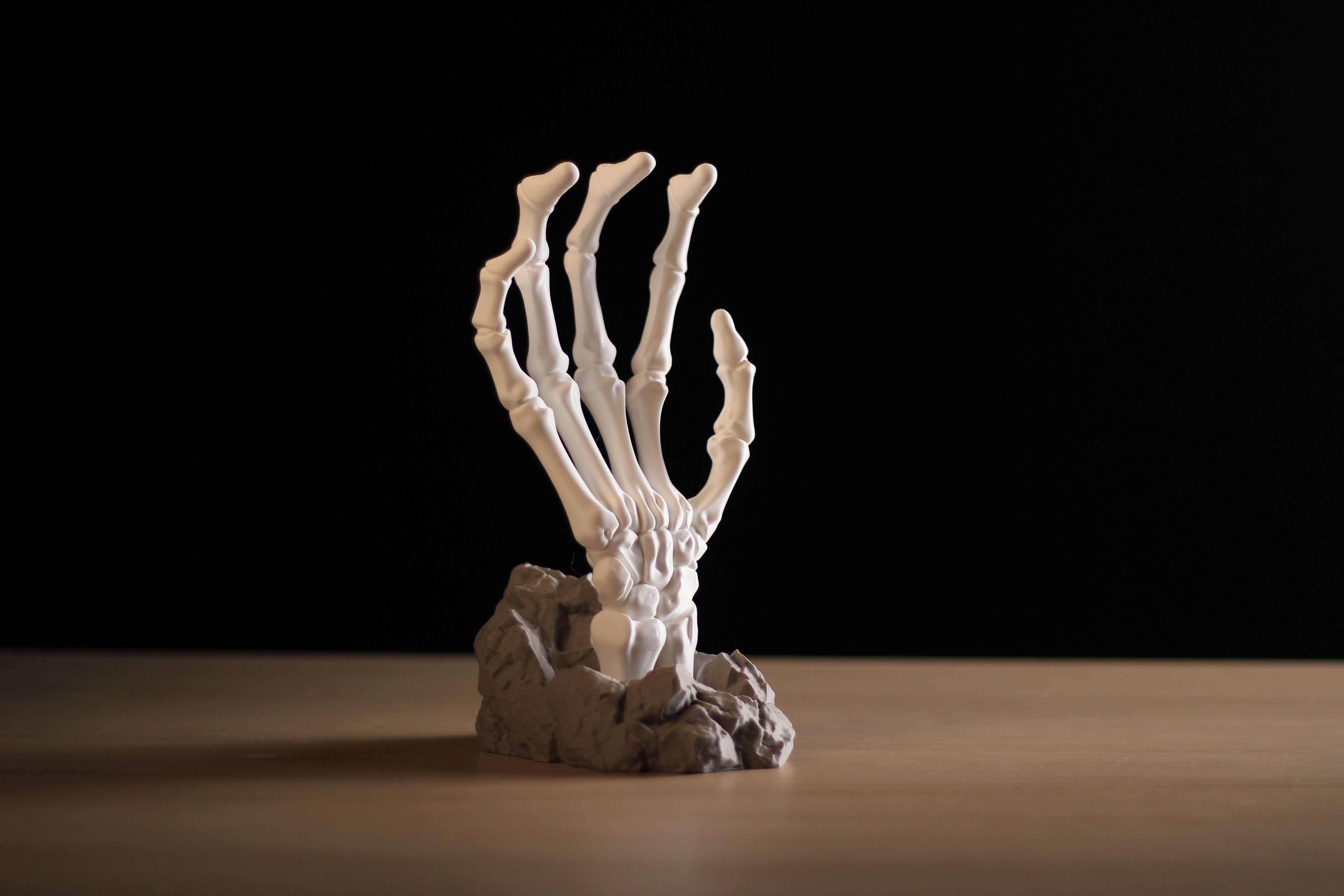 Skeleton Hand Headset Holder