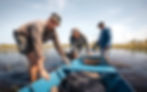 Pushing Boat
