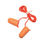 Thumbnail: 3M 1110 Corded Foam Orange Ear plug